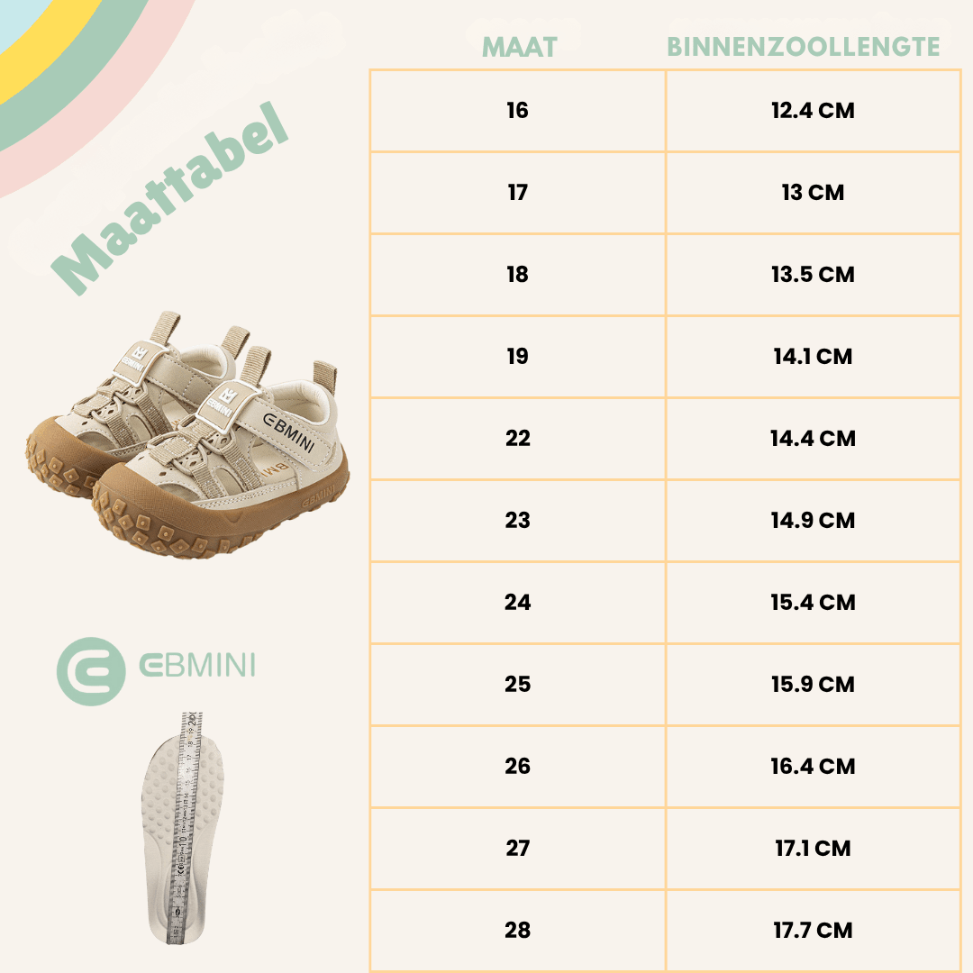 EBMINI® RIXY – Ultralichte barefoot sandalen voor kinderen - Ebmini® – Kinder schoenen - -
