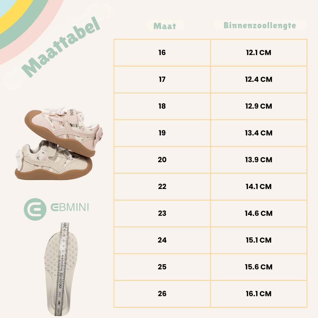 EBMINI® ROSY – Ultralichte meisjes schoenen met speels design - Ebmini® – Kinder schoenen - 209913027489 -