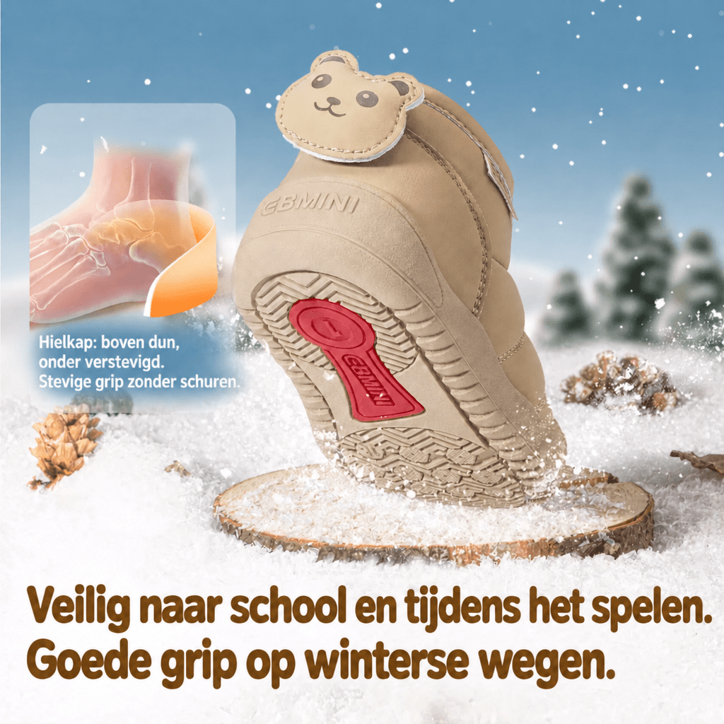 EBMINI® ALBI – Waterdichte barefoot laarzen voor kinderen met warme voering - Ebmini® – Kinder schoenen - 209913047913 -