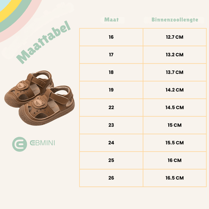 EBMINI® BEAR – Ultralichte barefoot sandalen voor kinderen - Ebmini® – Kinder schoenen -  - 
