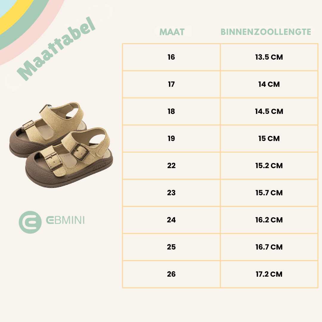 EBMINI® BIK – Ultralichte barefoot sandalen voor kinderen - Ebmini® – Kinder schoenen -  - 