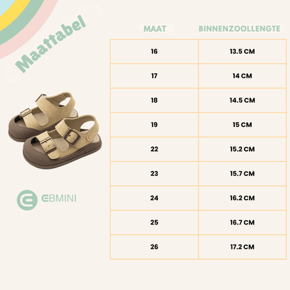 EBMINI® BIK – Ultralichte barefoot sandalen voor kinderen - Ebmini® – Kinder schoenen -  - 