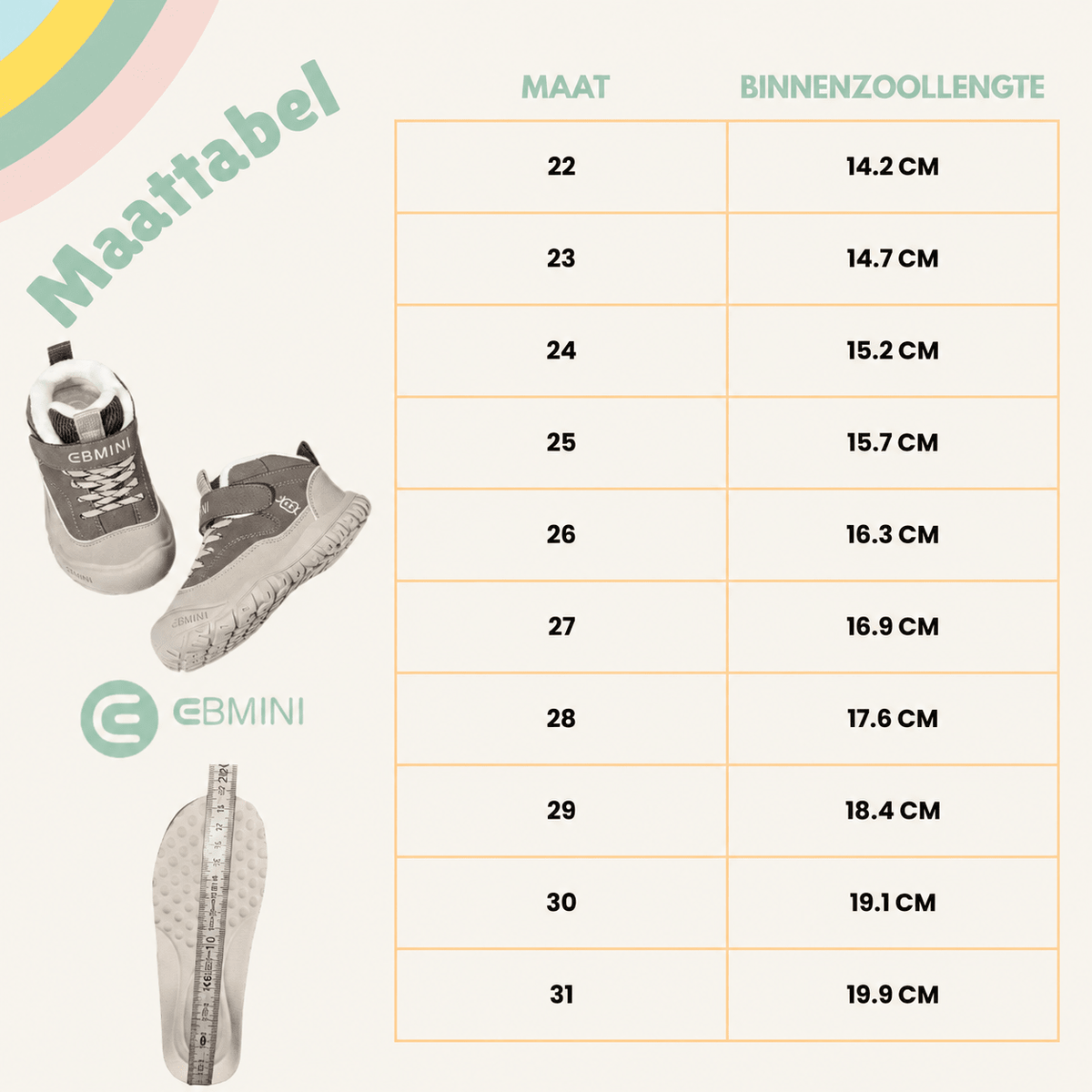 EBMINI® CED – Waterdichte kinder laarzen voor winterweer - Ebmini® – Kinder schoenen -  -