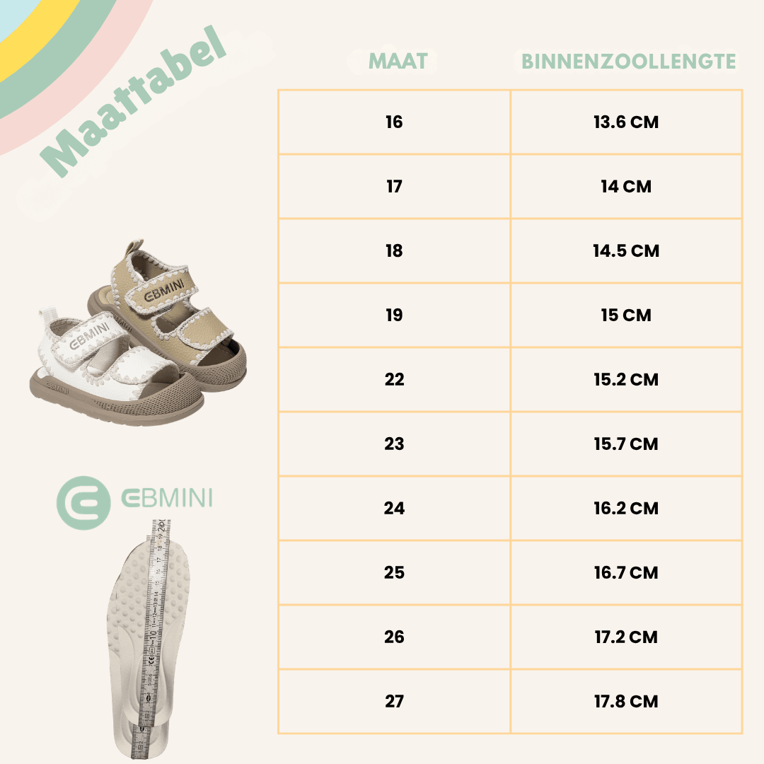 EBMINI® CIC – Ultralichte barefoot sandalen voor kinderen - Ebmini® – Kinder schoenen -  - 
