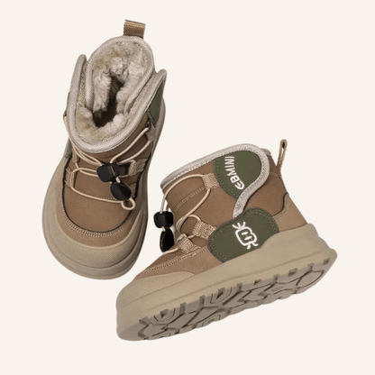 EBMINI® FOZ waterdichte barefoot laarzen voor kinderen – beige