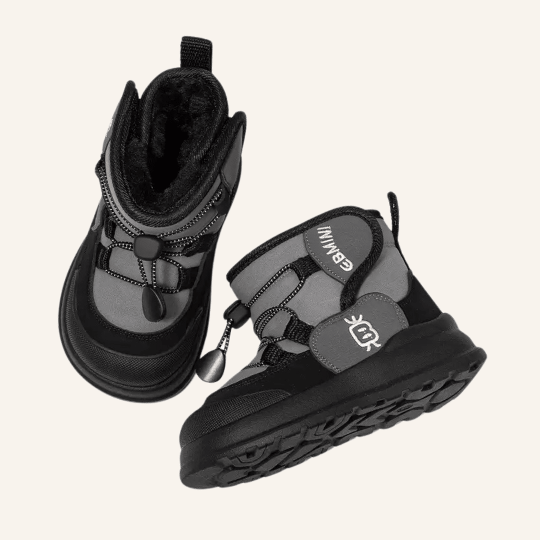 EBMINI® FOZ waterdichte barefoot laarzen voor kinderen – zwart