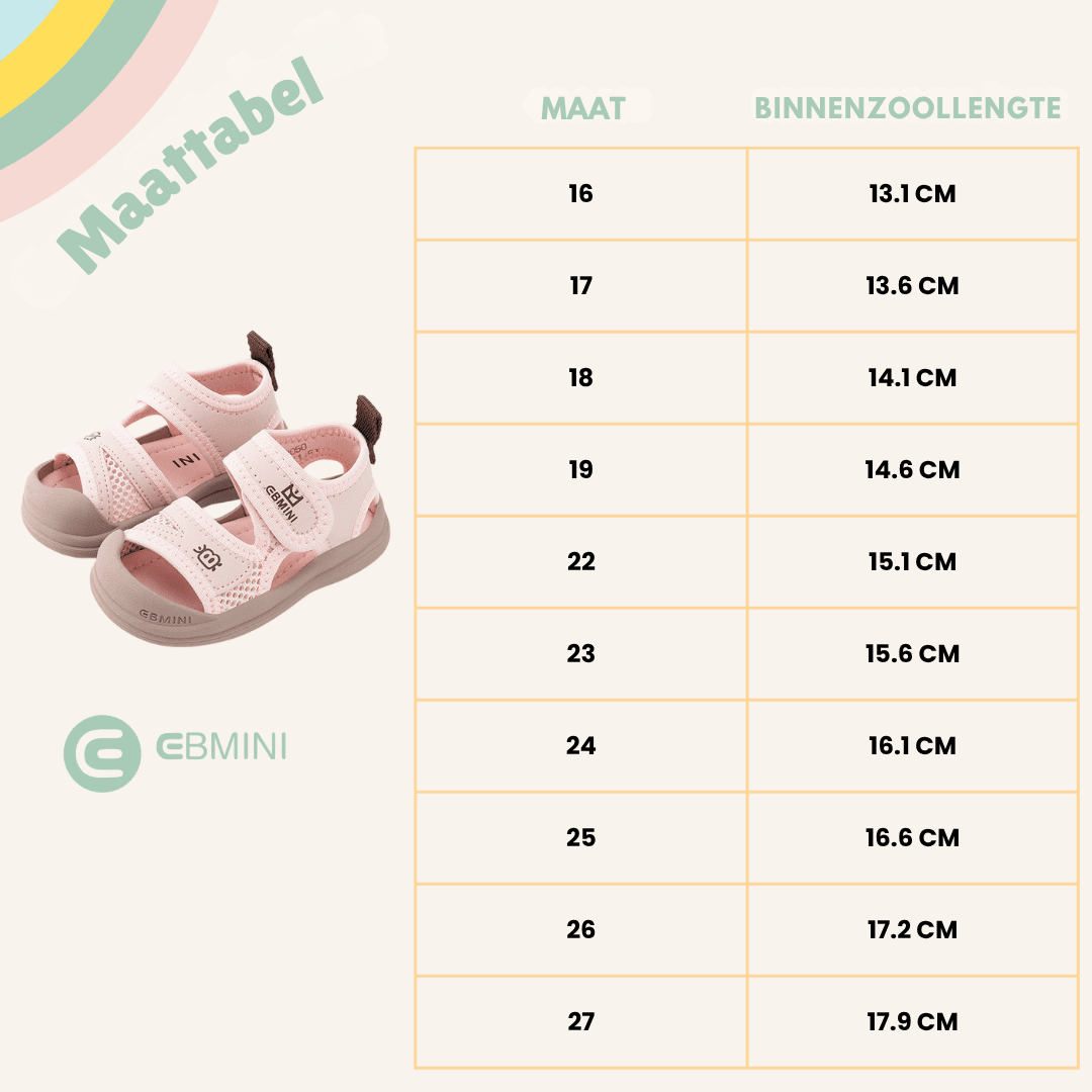 EBMINI® FRY – Ultralichte barefoot sandalen voor kinderen - Ebmini® – Kinder schoenen -  - 