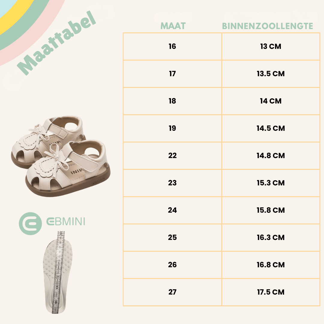 EBMINI® MARY – Ultralichte barefoot sandalen voor kinderen - Ebmini® – Kinder schoenen -  - 