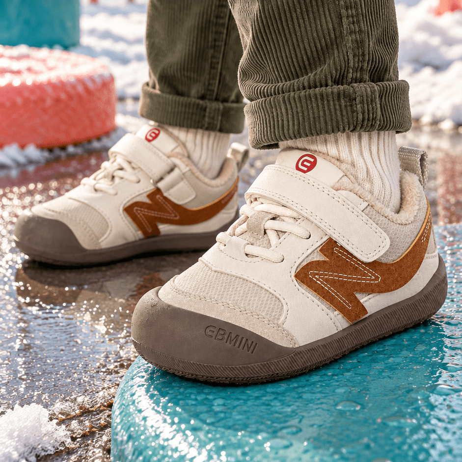 EBMINI® NEL – Winter barefoot sneakers voor kinderen met warme voering - Ebmini® – Kinder schoenen - 209913049162 -