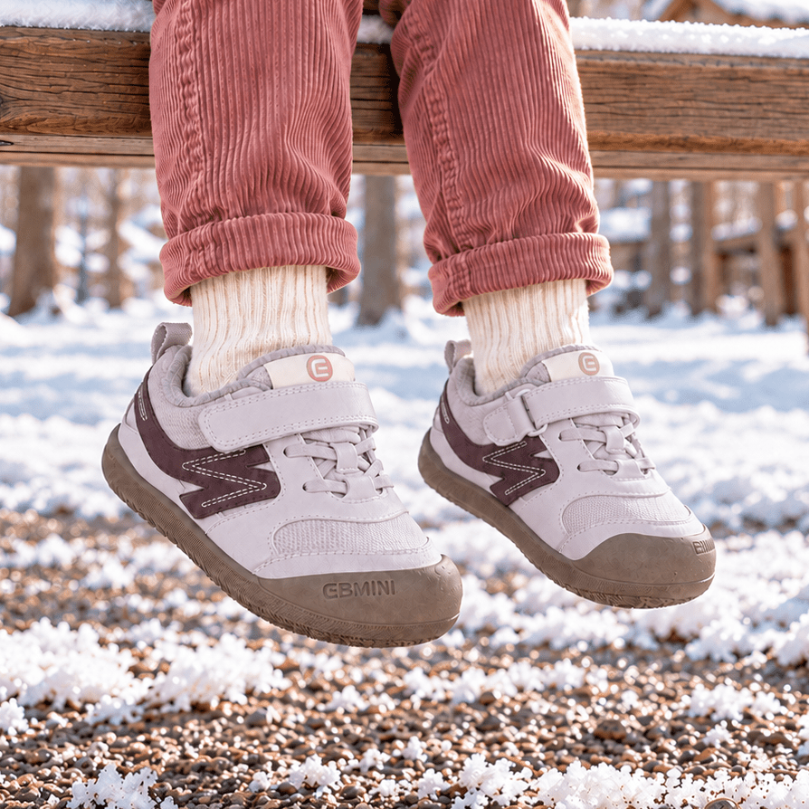 EBMINI® NEL – Winter barefoot sneakers voor kinderen met warme voering - Ebmini® – Kinder schoenen - 209913049172 -
