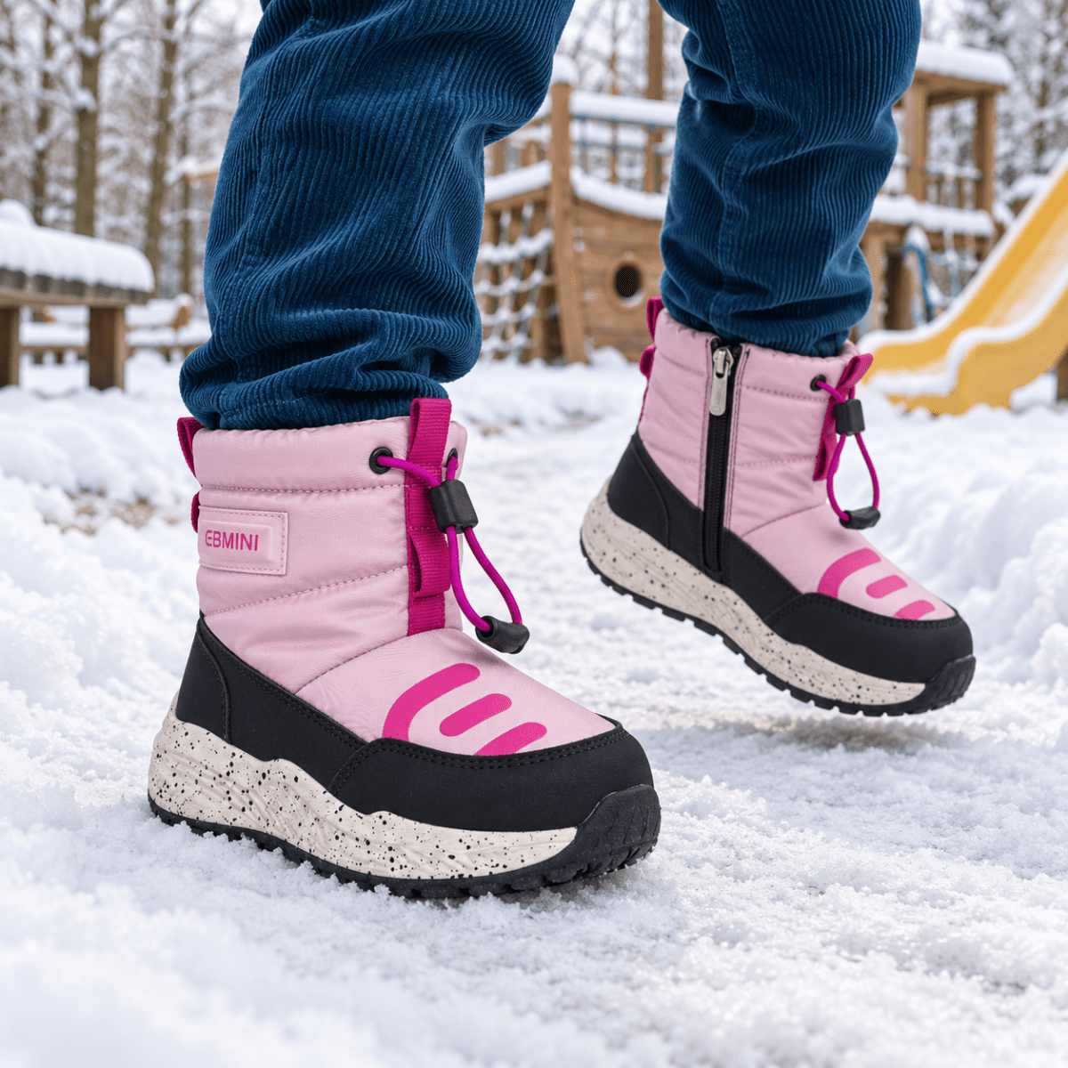 EBMINI® RIM – Waterdichte barefoot laarzen voor kinderen met warme voering - Ebmini® – Kinder schoenen - 209913051131 -