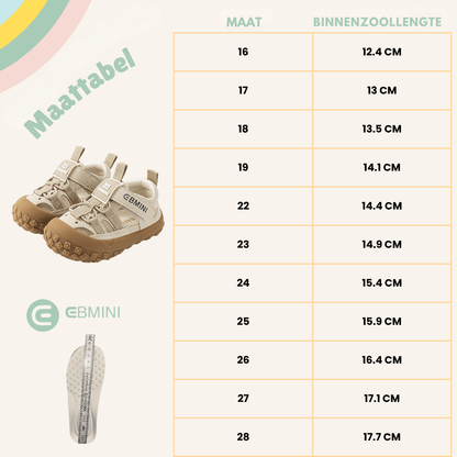 EBMINI® RIXY – Ultralichte barefoot sandalen voor kinderen - Ebmini® – Kinder schoenen -  - 