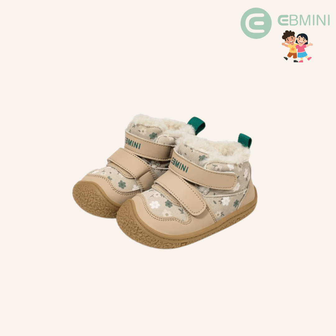 EBMINI® SAS – Ultralichte winter - barfusschoenen voor kinderen met klittenbandsluiting - Ebmini® – Kinder schoenen - 209913031011 - 
