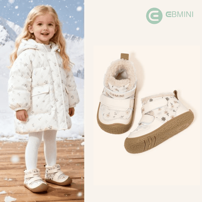 EBMINI® SAS – Ultralichte winter - barfusschoenen voor kinderen met klittenbandsluiting - Ebmini® – Kinder schoenen - 209913031011 - 