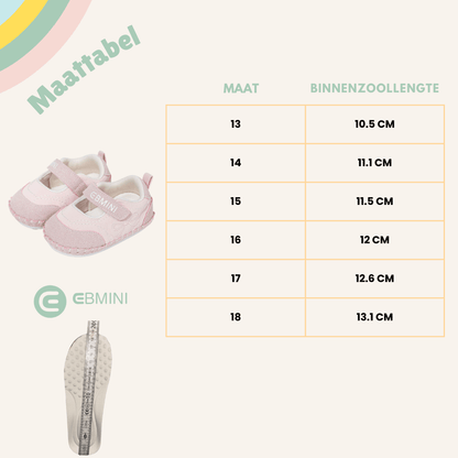 EBMINI® TITI – Babyschoenen – Zachte schoenen om te kruipen en de eerste stapjes te zetten - Ebmini® – Kinder schoenen -  - 