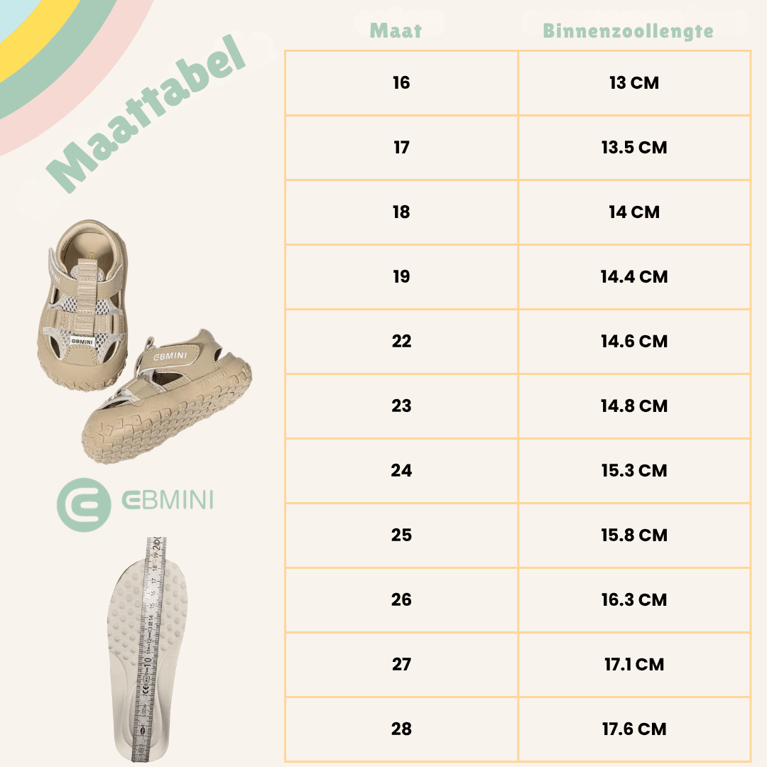 EBMINI® TOL – Ultralichte barefoot sandalen voor kinderen - Ebmini® – Kinder schoenen -  - 