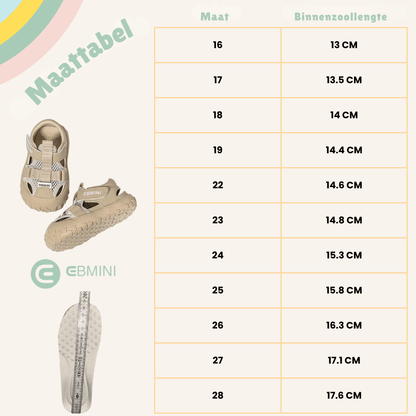 EBMINI® TOL – Ultralichte barefoot sandalen voor kinderen - Ebmini® – Kinder schoenen -  - 